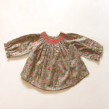 Bonpoint Hand Smocked Liberty Print Baby Blouse: 3 Months (Brand New)